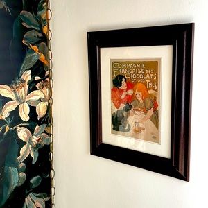 Framed Steinlen Art Nouveau Print | Companie Francaise des Chocolats et des Thès
